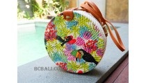new fashion sling bags rattan with decorations